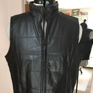 Leather vest